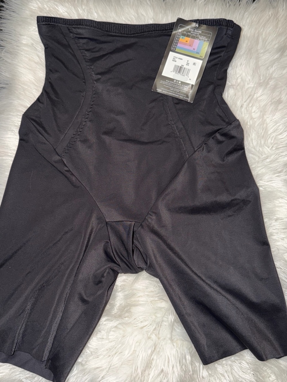 Maidenform Black High-Waist Shaping Shorts